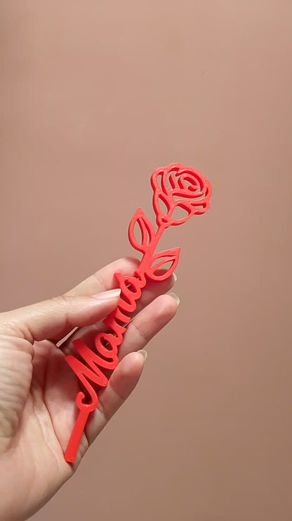 Rosa con Mensaje