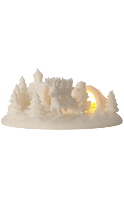 Santa’s Glow Village – Villa Navideña Iluminada